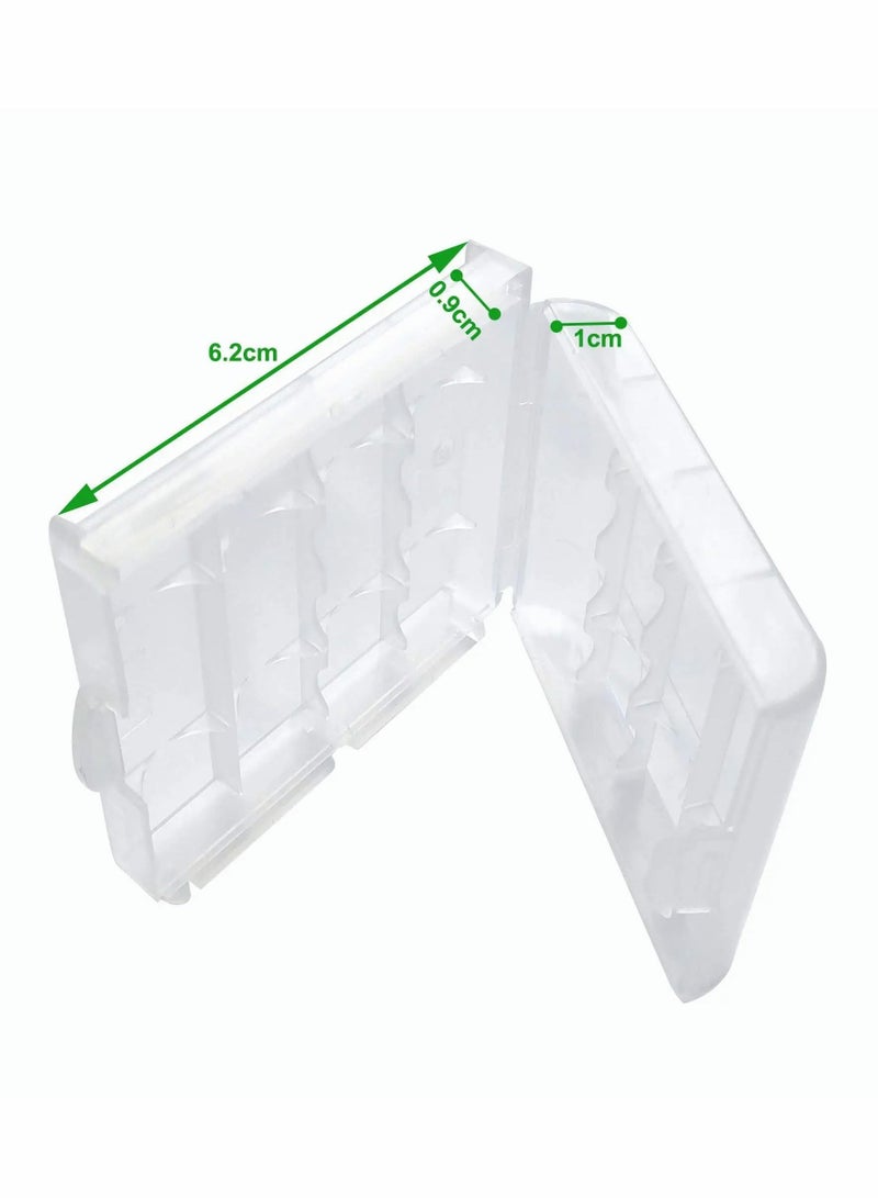 Y&D Battery Case AA/AAA Holder Container Compact Portable Organizer Storage Insulative Plastic Clear Protective for Travelling/Home/Office/School/Garage(6 PCS) - Image 2
