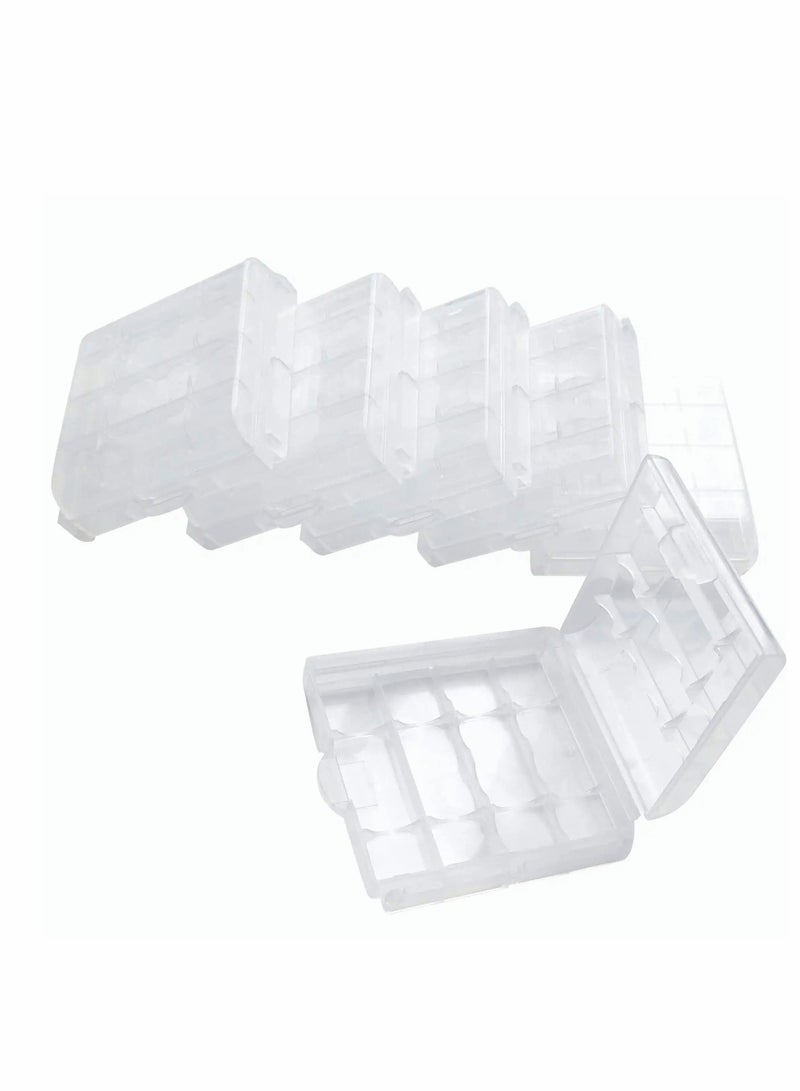 Y&D Battery Case AA/AAA Holder Container Compact Portable Organizer Storage Insulative Plastic Clear Protective for Travelling/Home/Office/School/Garage(6 PCS) - Image 4
