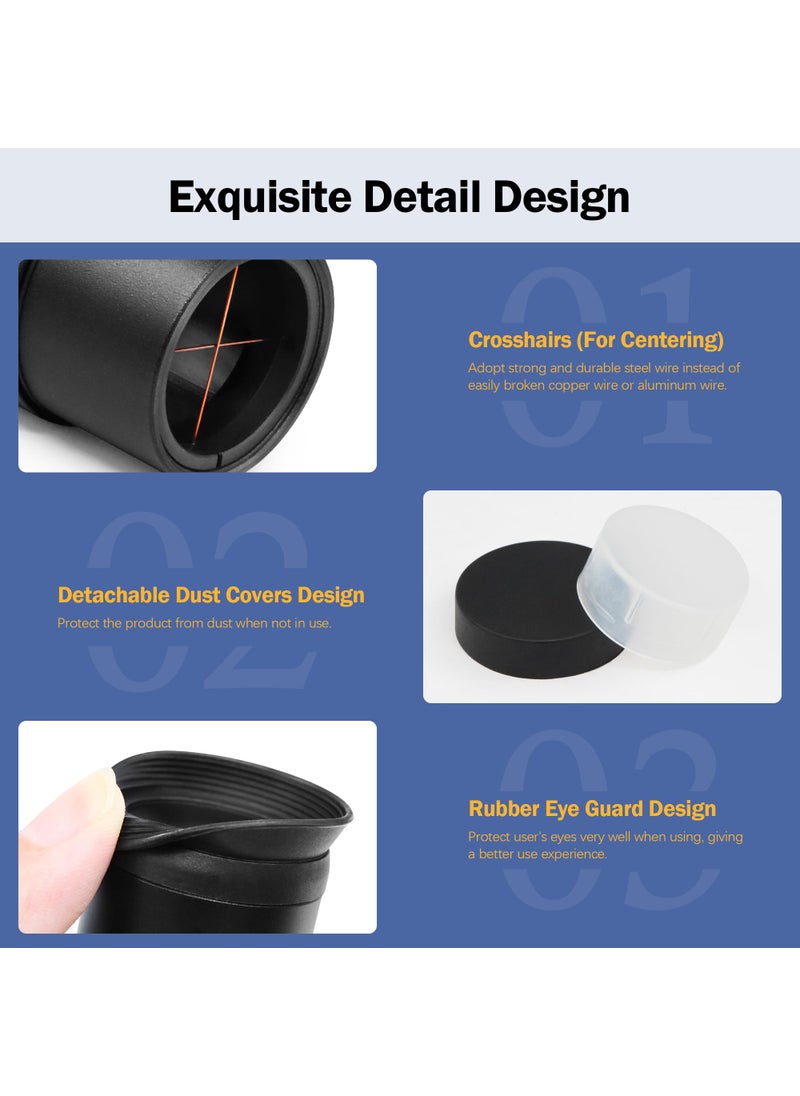Astromania Astromania 1.25Inch Metal Collimating Cheshire Eyepiece Without Laser for Newtonian Reflector Telescope - Long Version  - Image 4