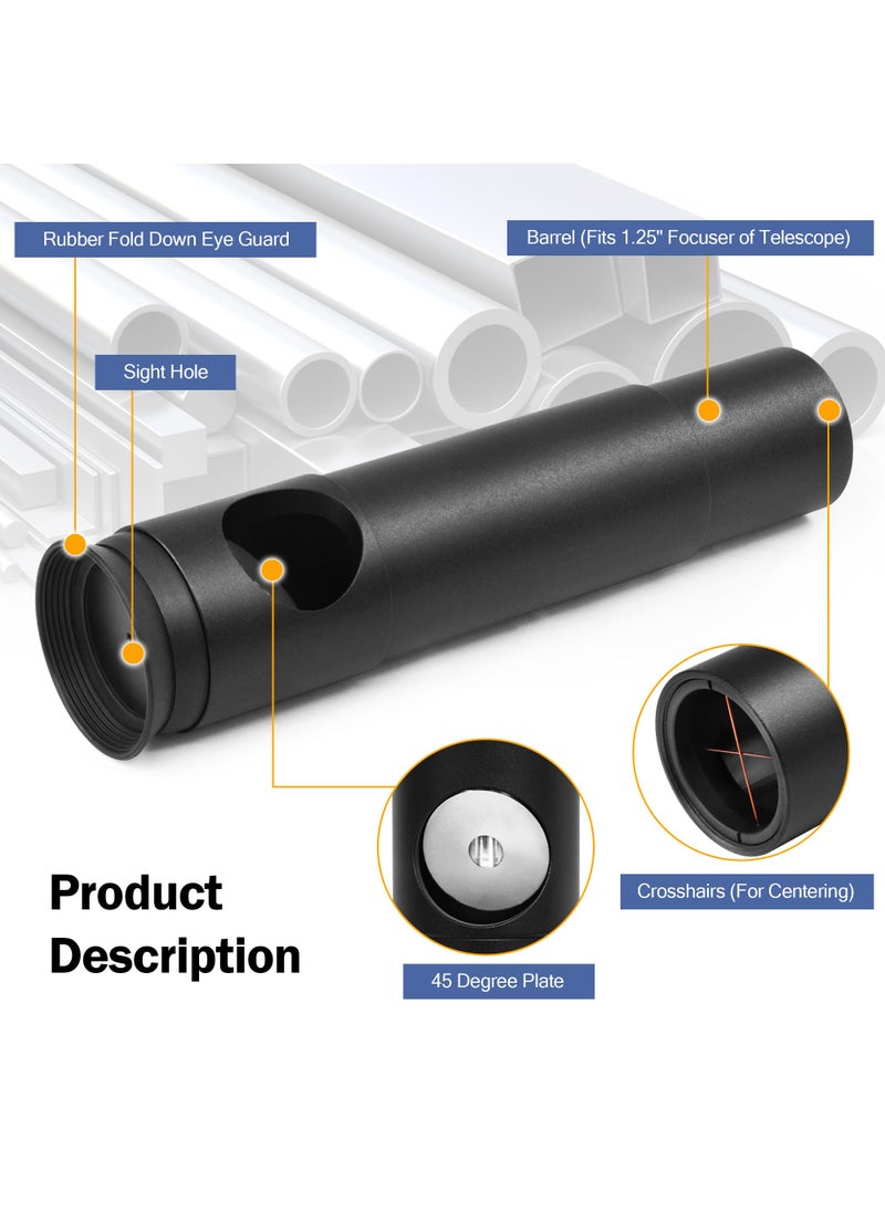 Astromania Astromania 1.25Inch Metal Collimating Cheshire Eyepiece Without Laser for Newtonian Reflector Telescope - Long Version  - Image 2