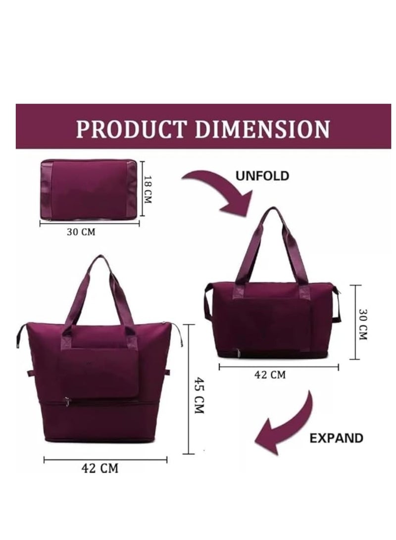 Cool Baby Large Capacity Foldable Duffel Bag Portable Lightweight Travel Bag Waterproof for Sports - Image 3