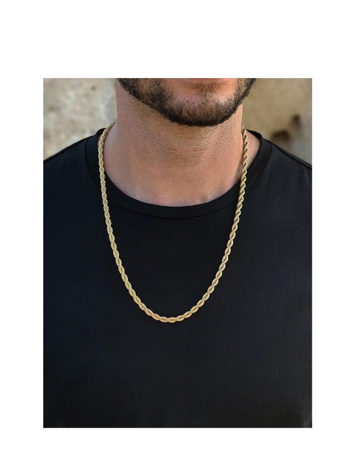 Elegant Stainless Steel Gold Plated Necklace  - Image 3