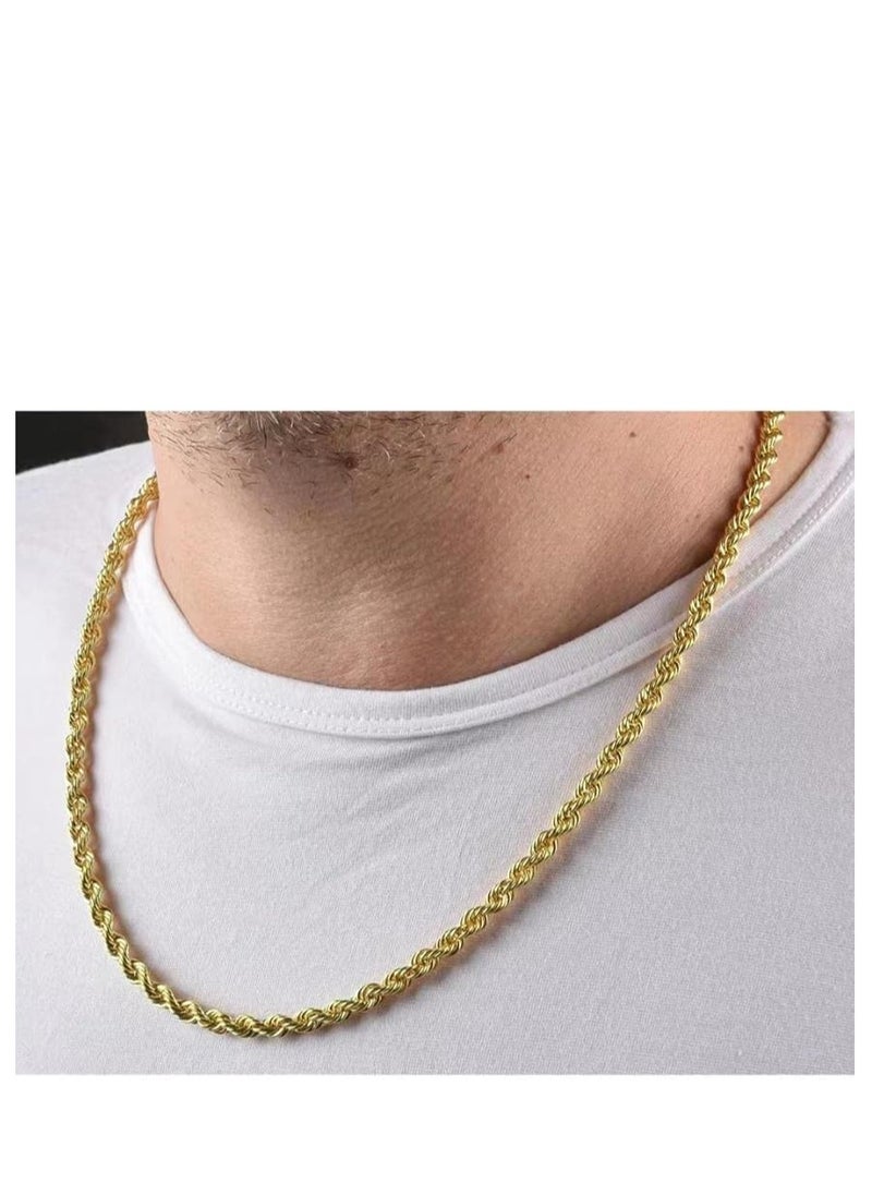 Elegant Stainless Steel Gold Plated Necklace  - Image 4