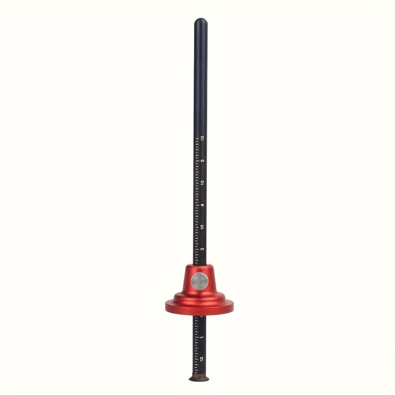 A Highly Cost Effective Woodworking Marking Tool Car Tyre Marking Ruler Suitable For Flat And Depth Measurement Compatible With Inch And Millimeter Scales Round Hard Marking Knife Durable And Accurate - Image 3