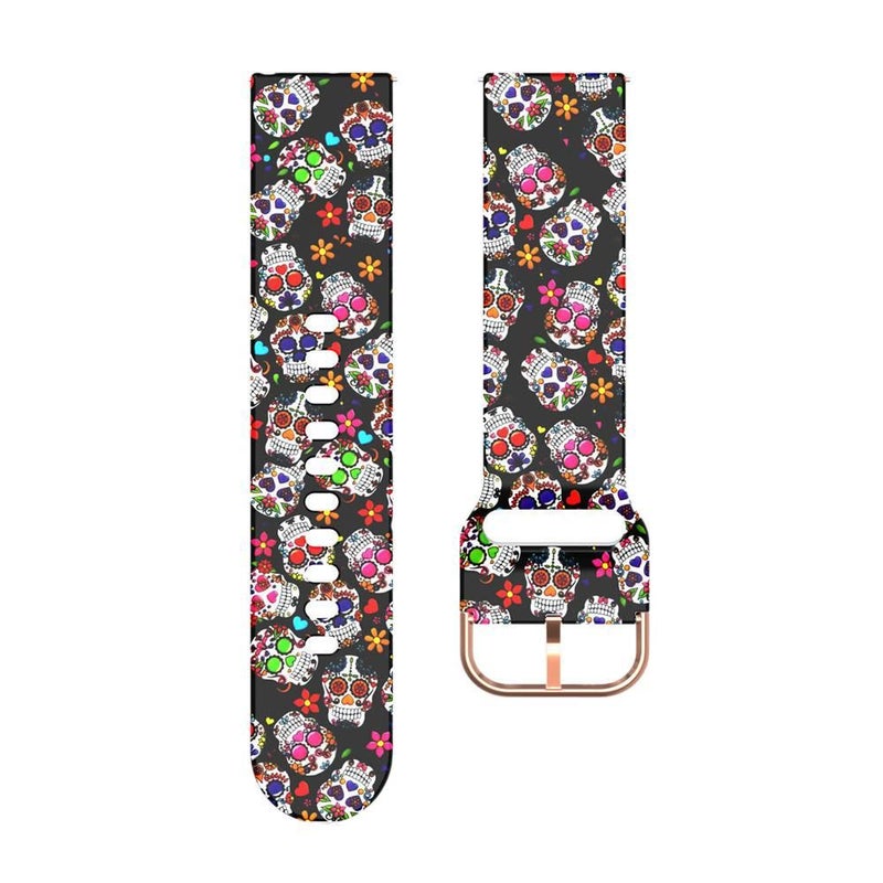 سوار ساعة ذكية رياضي من السيليكون متوافق باللون أسود قابل للتعديل مع Samsung Galaxy Watch 44/45/47mm بملاءمة قابلة للتعديل وحزام ناعم للاستبدال اليومي - Image 1