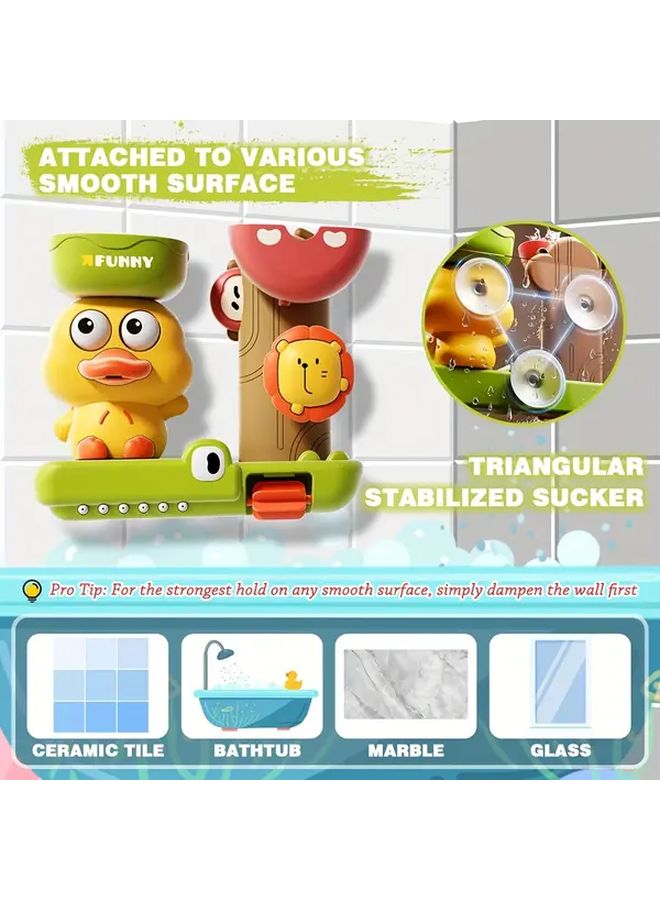 Duckling Water Play Windmill Toy With Three Strong Suction Cups Bathroom Fun Toys Set Of 2 - Image 4