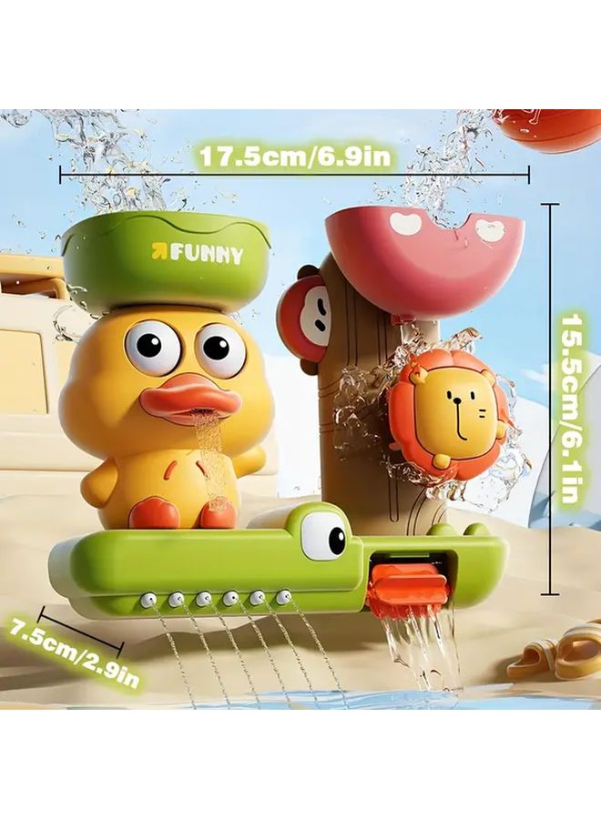 Duckling Water Play Windmill Toy With Three Strong Suction Cups Bathroom Fun Toys Set Of 2 - Image 3