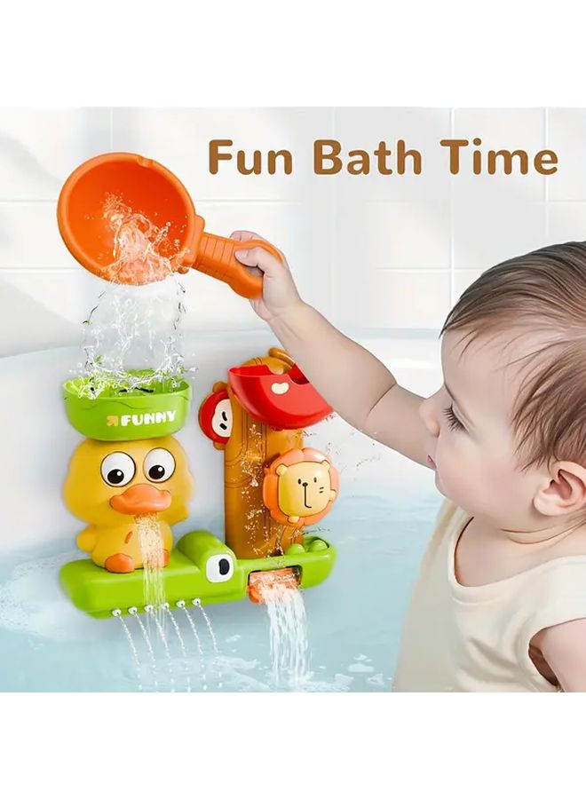 Duckling Water Play Windmill Toy With Three Strong Suction Cups Bathroom Fun Toys Set Of 2 - Image 2
