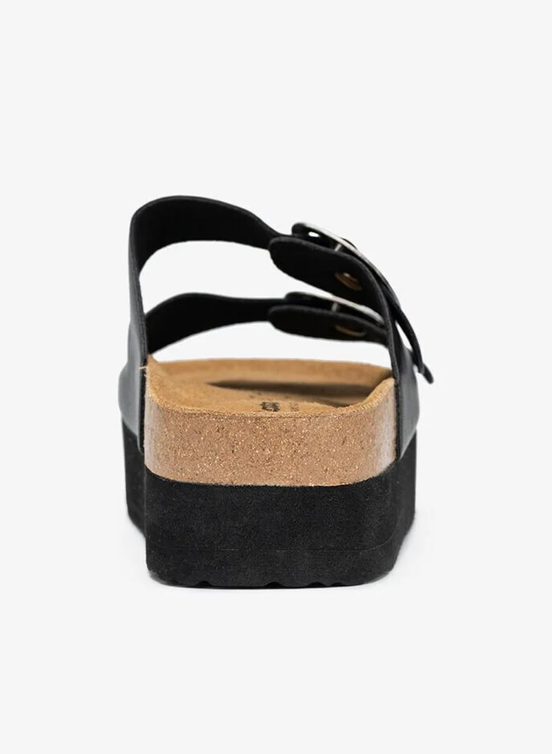 Bata  Strap Platform Sandals with Buckle Accent for Women | Best Price UAE