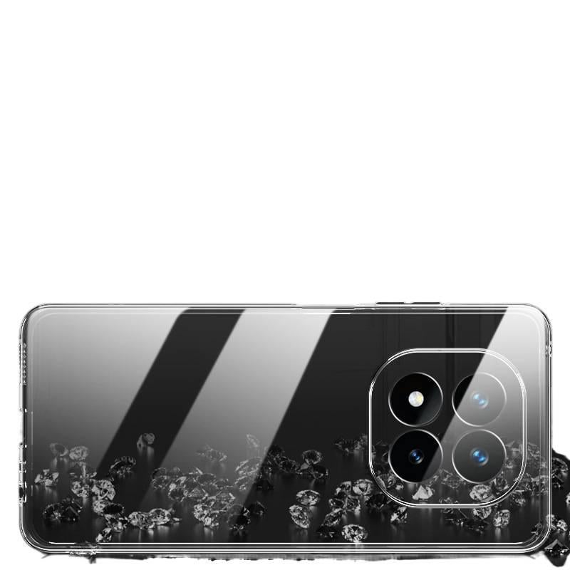غطاء واقي، حماية من السقوط، شفاف سيليكون، مقاوم للصدمات لـ Redmi Note 14 من السيليكون باللون الأحمر للاستخدام العملي للحمل اليومي للتنقل اليومي - Image 4