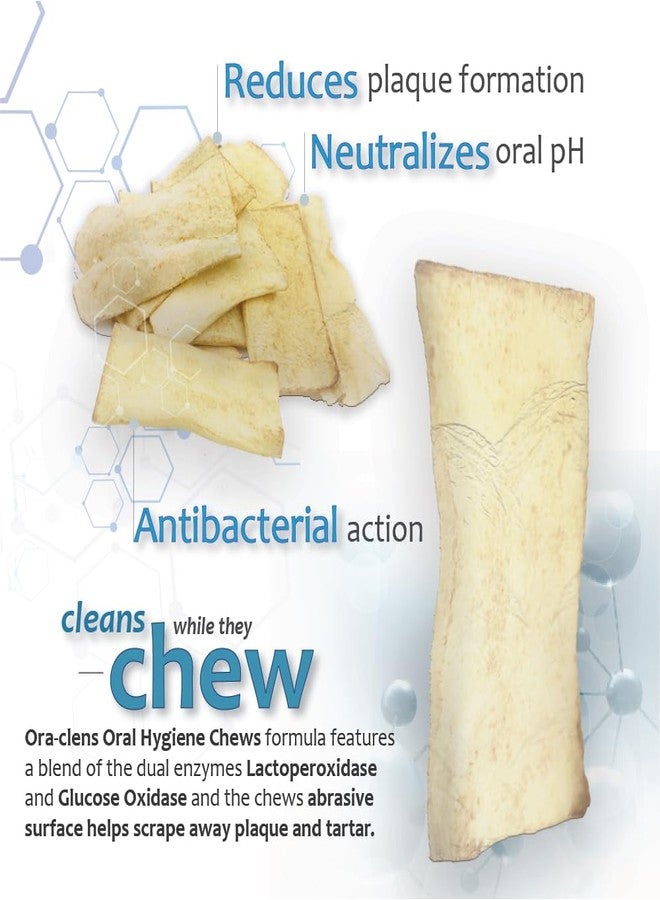 Ora-Clens Oral Hygiene Chews for Large Dogs-Enzymatic Dental Treats for Daily Oral Care, Cleans Teeth and Freshens Breath, Reduces Plaque, Bacteria and Tartar Build Up Without Brushing-30 Chews - Image 4