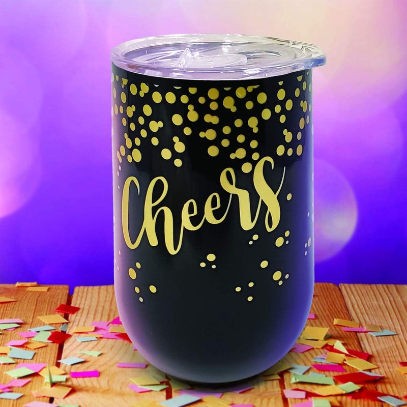 Spoontiques Harry Potter Stainless Steel Wine Tumbler with Locking Lid 16 Oz  Hogwarts Characters in Cartoon - Image 2