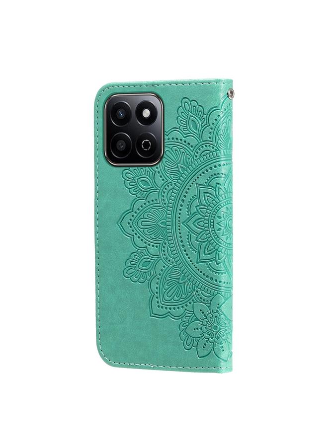 S-TOP Case For Honor Play 60 Plus Seven-petal Flowers Embossing Leather Phone Case - Image 3