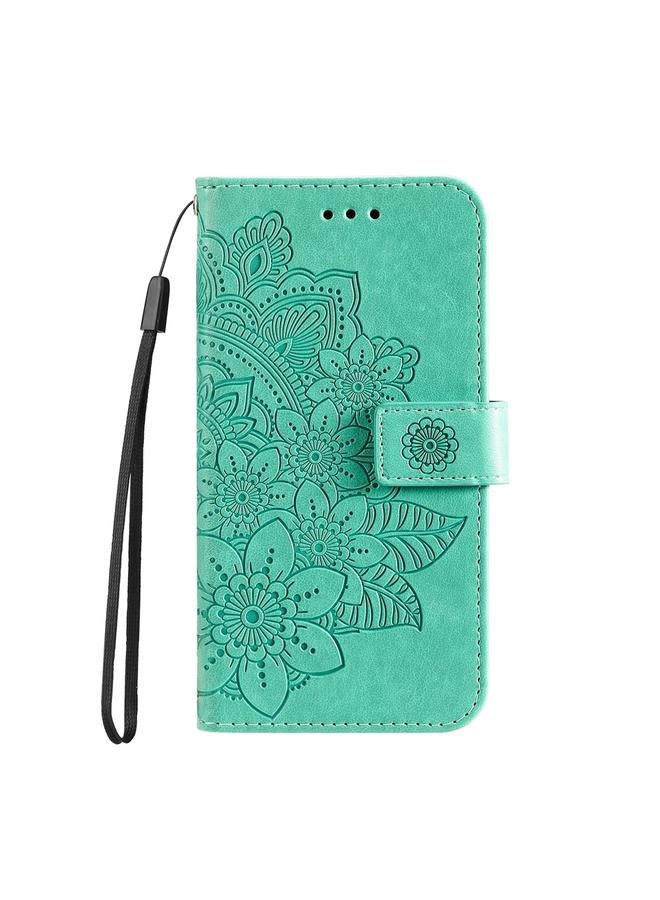 S-TOP Case For Honor Play 60 Plus Seven-petal Flowers Embossing Leather Phone Case - Image 2