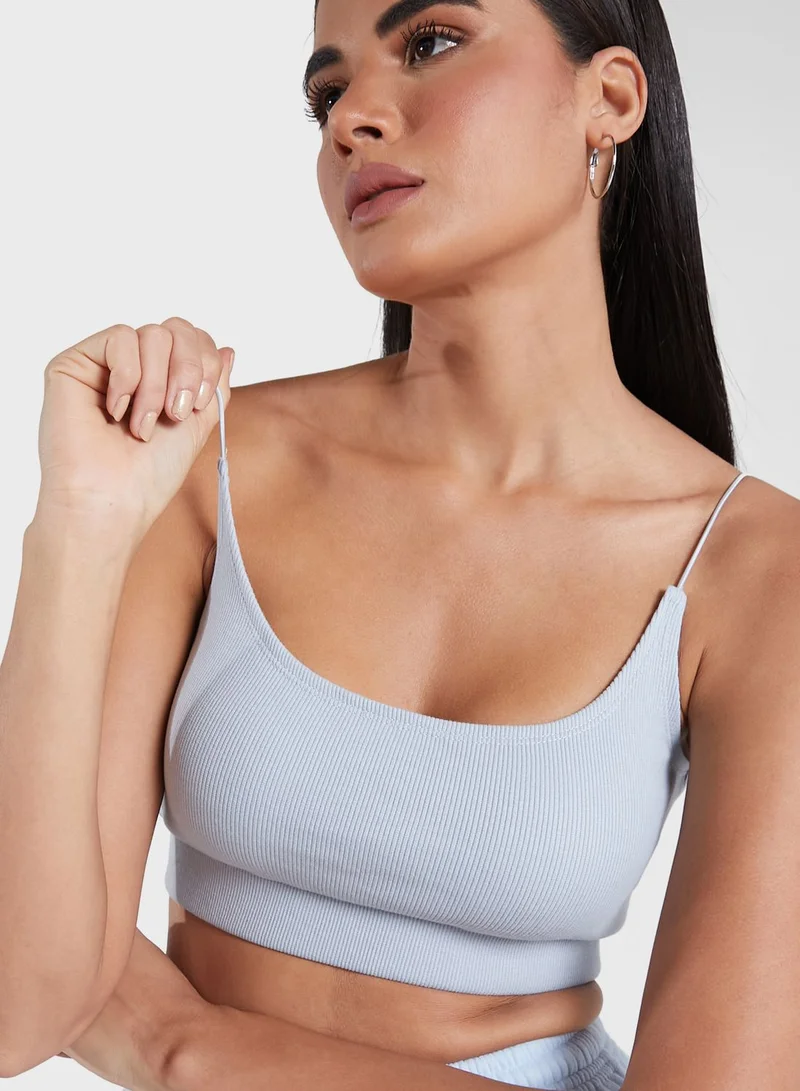AREN The Leigh Ribbed Crop Top