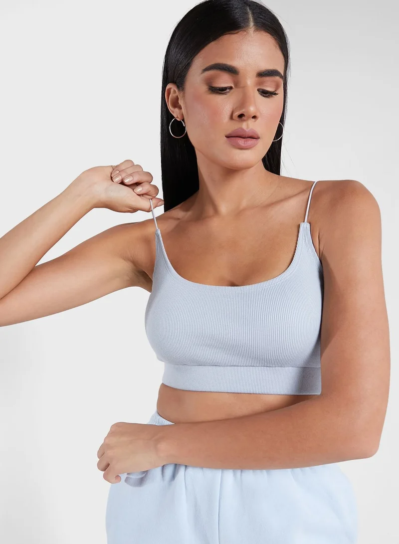 AREN The Leigh Ribbed Crop Top