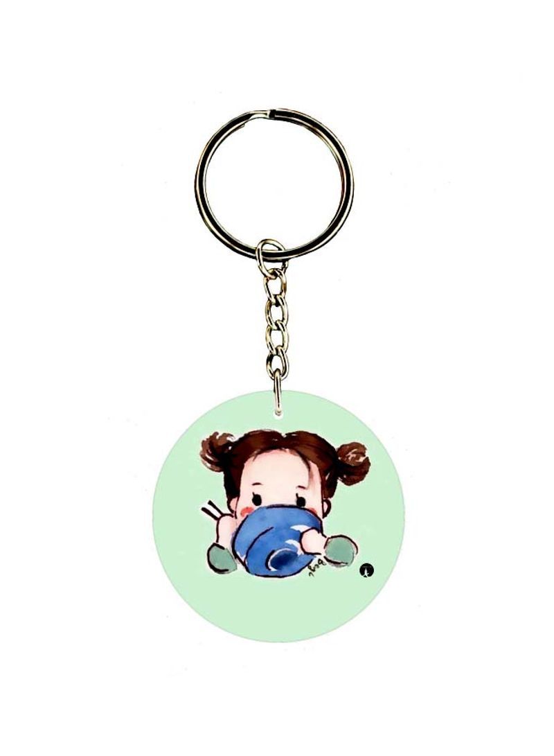 RKN Printed Single Sided Keychain