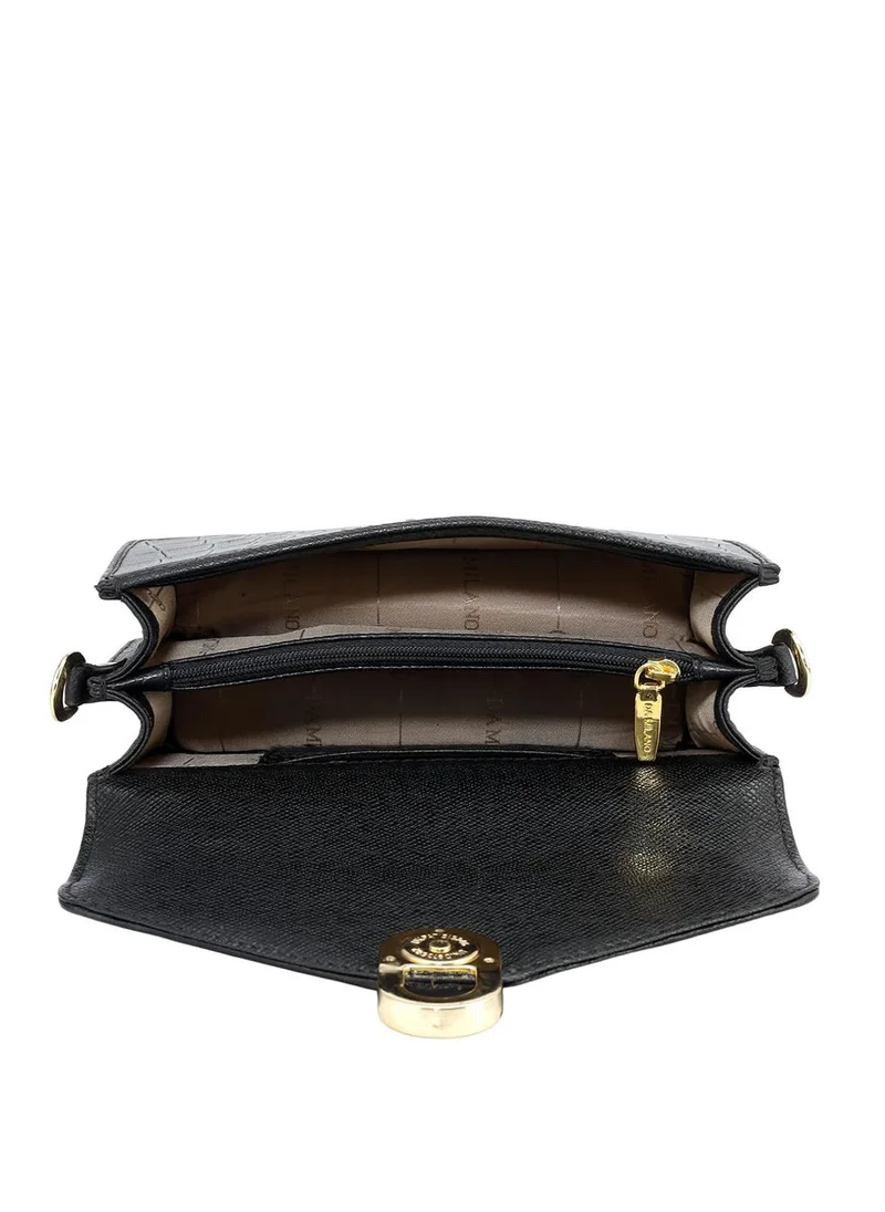 Da Milano  Genuine Leather Black Sling Bag for Women | Best Price UAE