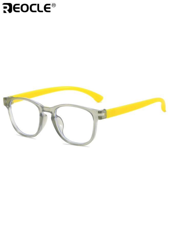ريوكل نظارات زرقاء الضوء للأطفال بتصميم بحجم صغير وعدسات غير طبية، نظارات كمبيوتر بأسلوب مزخرف لحماية الشاشة للأولاد والبنات - Image 4