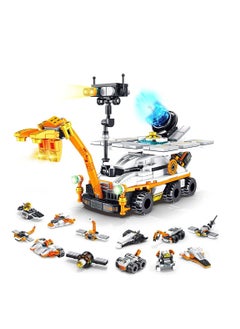 MUMS PLANET Mars Rover Building Kit 12IN1 Kids Toys Outer Space Explorer Educational  Construction Toys for Kids 556 Pieces Solar Powered STEM Science Building Blocks Set for Boys Girls  - Image 1