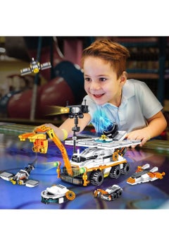 MUMS PLANET Mars Rover Building Kit 12IN1 Kids Toys Outer Space Explorer Educational  Construction Toys for Kids 556 Pieces Solar Powered STEM Science Building Blocks Set for Boys Girls  - Image 2