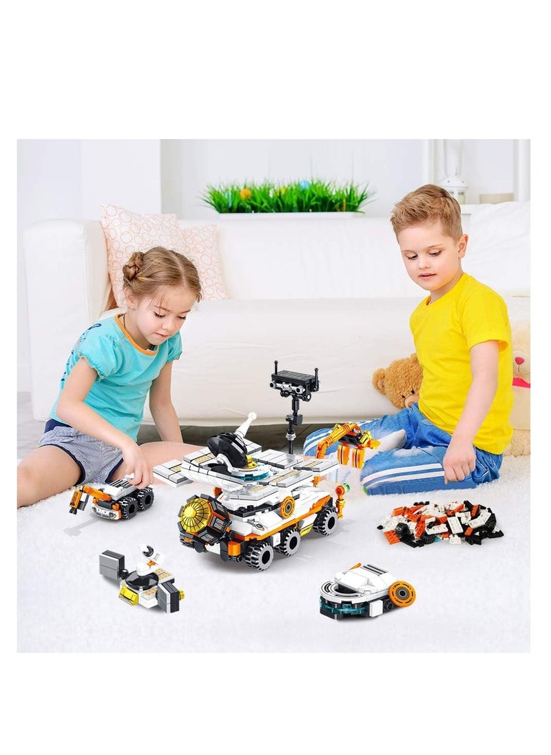 MUMS PLANET - Mars Rover Building Kit 12IN1 Kids Toys Outer Space Explorer Educational  Construction Toys for Kids 556 Pieces Solar Powered STEM Science Building Blocks Set for Boys Girls - Image 1