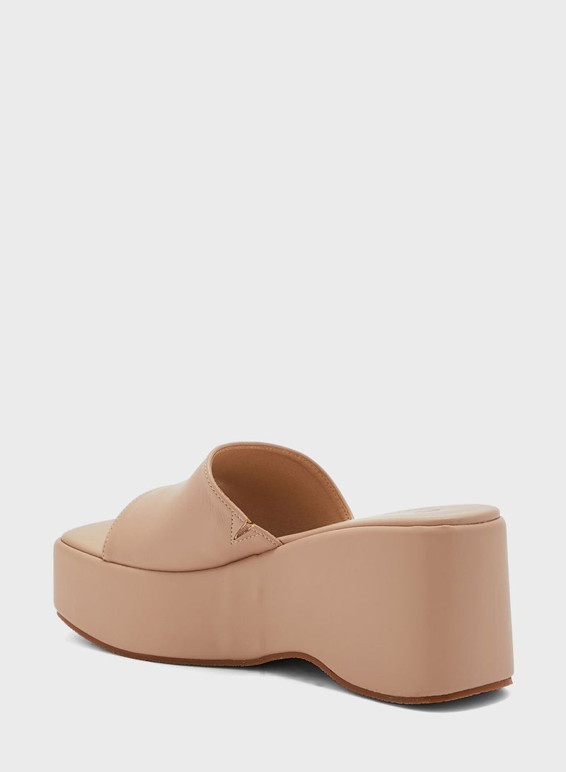 One Strap Wedge Sandals