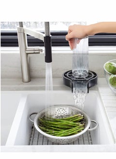 Excefore Kitchen Sink Faucet Bottle Washer, Glass Rinser Cleaner Accessories, Quick for Baby Bottle, Restaurant Rinser, Automatic Flushing Device (Black)  - Image 5