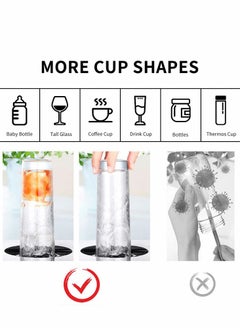 Excefore Kitchen Sink Faucet Bottle Washer, Glass Rinser Cleaner Accessories, Quick for Baby Bottle, Restaurant Rinser, Automatic Flushing Device (Black)  - Image 3