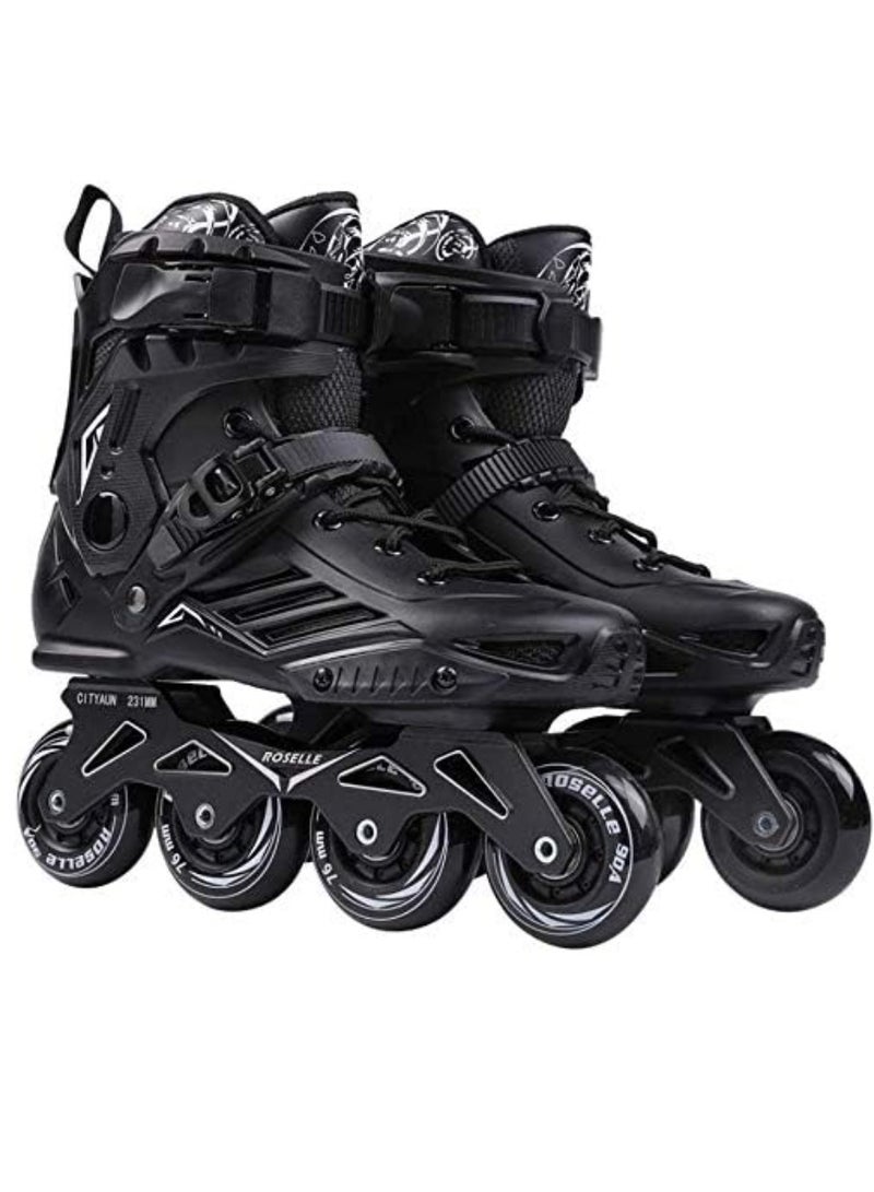 Professional Single Row Roller Blades Speed Skating Shoes ( Size 35 ) - Image 1