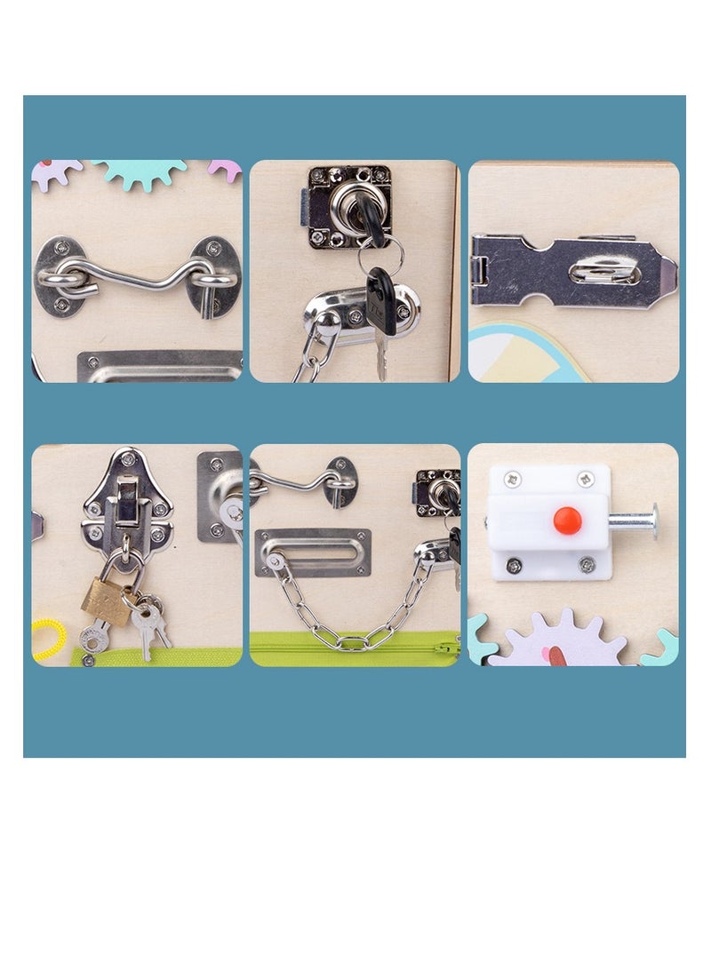 Factory Price Drey Wooden Mood Busy Board Set - Image 2