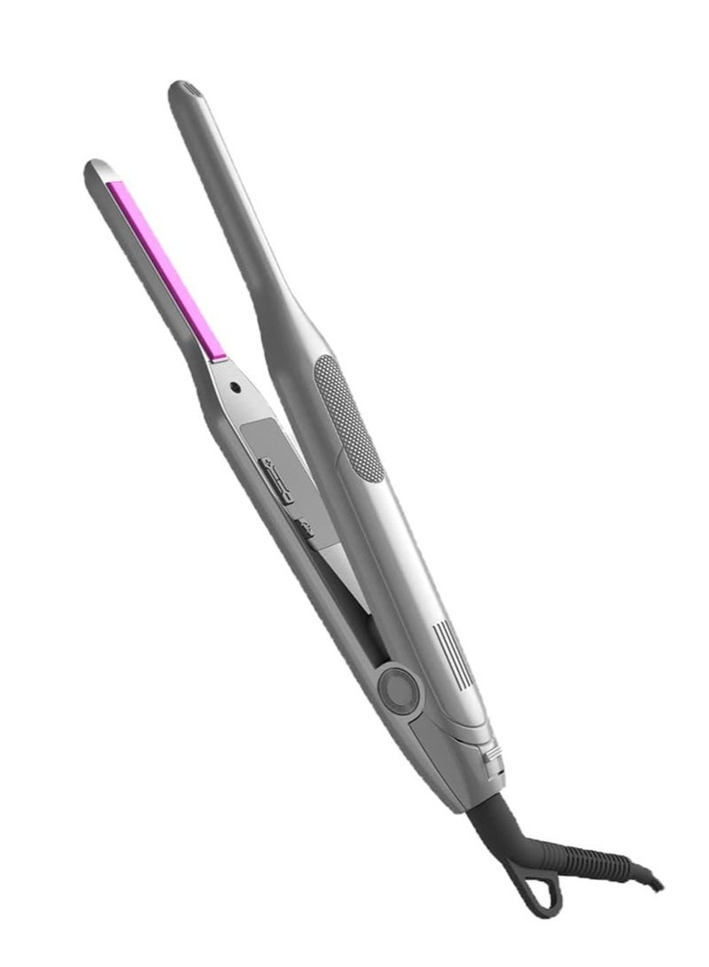 Furtey Hair Straighteners and Curler, Professional 2 in 1 Ceramic Pencil Flat Iron for Women's Short Hair and Men's Beard，Portable Mini Wave Hair Straightener Curling Iron (UK standard adaptor) - Image 1