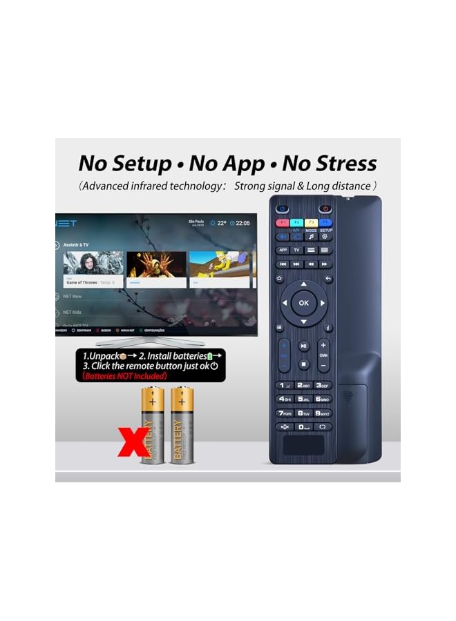 The Bros New Replaced Remote Control fit for MAG 349 350 351 352 254 W1 254 W2 MAG 254 250 255 256 257 260 275 MAG256 MAG254 MAG250 MAG257 MAG275 MAG352 MAG351 MAG350 MAG322W1 MAG 322 W1 OTT IPTV Set Top Box - Image 4