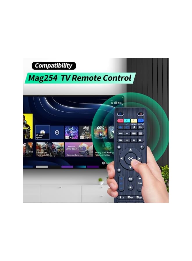 The Bros New Replaced Remote Control fit for MAG 349 350 351 352 254 W1 254 W2 MAG 254 250 255 256 257 260 275 MAG256 MAG254 MAG250 MAG257 MAG275 MAG352 MAG351 MAG350 MAG322W1 MAG 322 W1 OTT IPTV Set Top Box - Image 3