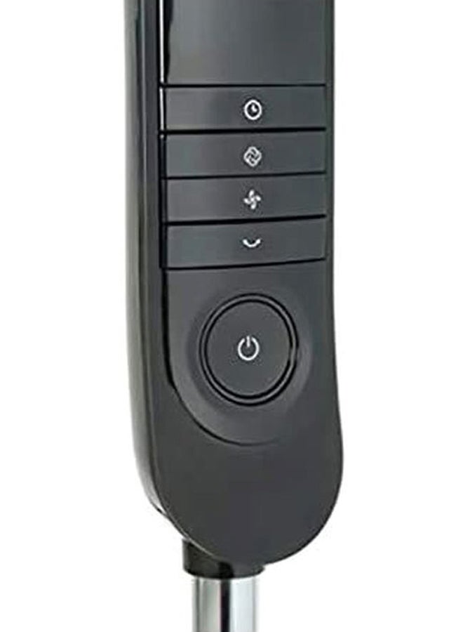 Midea Pedestal Stand Fan with Remote Control, 16 inch, 3D Oscillation Directions, 3 Speed Levels & Adjustable Height, 5 Leaf Blade with 7.5 Hours Timer, Best for Home & Office FS4015FR Black - Image 4