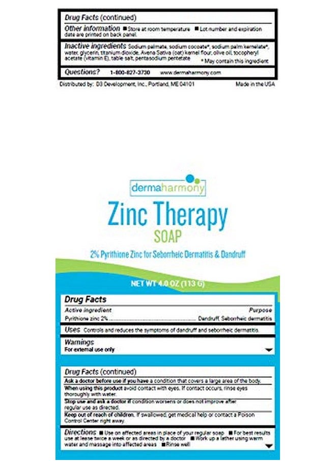 Dermaharmony Dermaharmony 2% Pyrithione Zinc (ZnP) Bar Soap 4 oz - Crafted for Those with Skin Conditions - Seborrheic Dermatitis, Dandruff, Psoriasis, Eczema, etc.  - Image 5