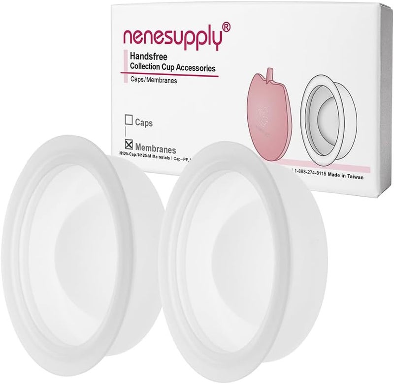 نينس سابلاي Nenesupply Membranes for Handsfree Wearable Collection Cups. Work with Nenesupply Handsfree Wearable Collection Cups Only. Made of Food Grade Material. Handfree Pumping. BPA Free. - Image 1