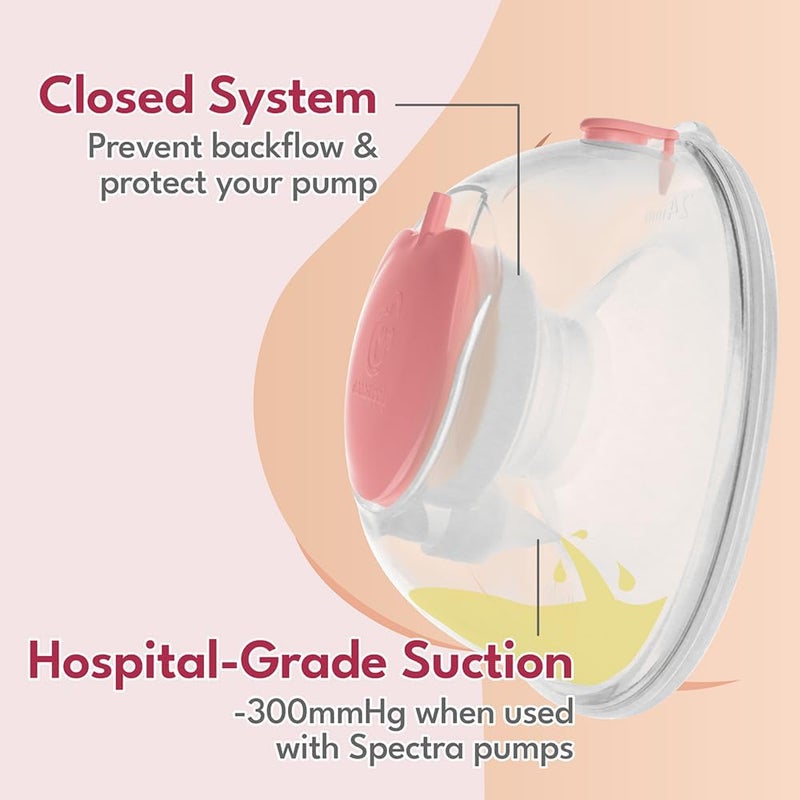 نينس سابلاي Nenesupply Membranes for Handsfree Wearable Collection Cups. Work with Nenesupply Handsfree Wearable Collection Cups Only. Made of Food Grade Material. Handfree Pumping. BPA Free. - Image 5