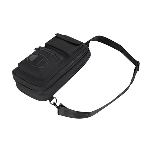 Champion unisex adult Stealth Sling Strap Pack Messenger Bags, Black, One Size US - Image 2