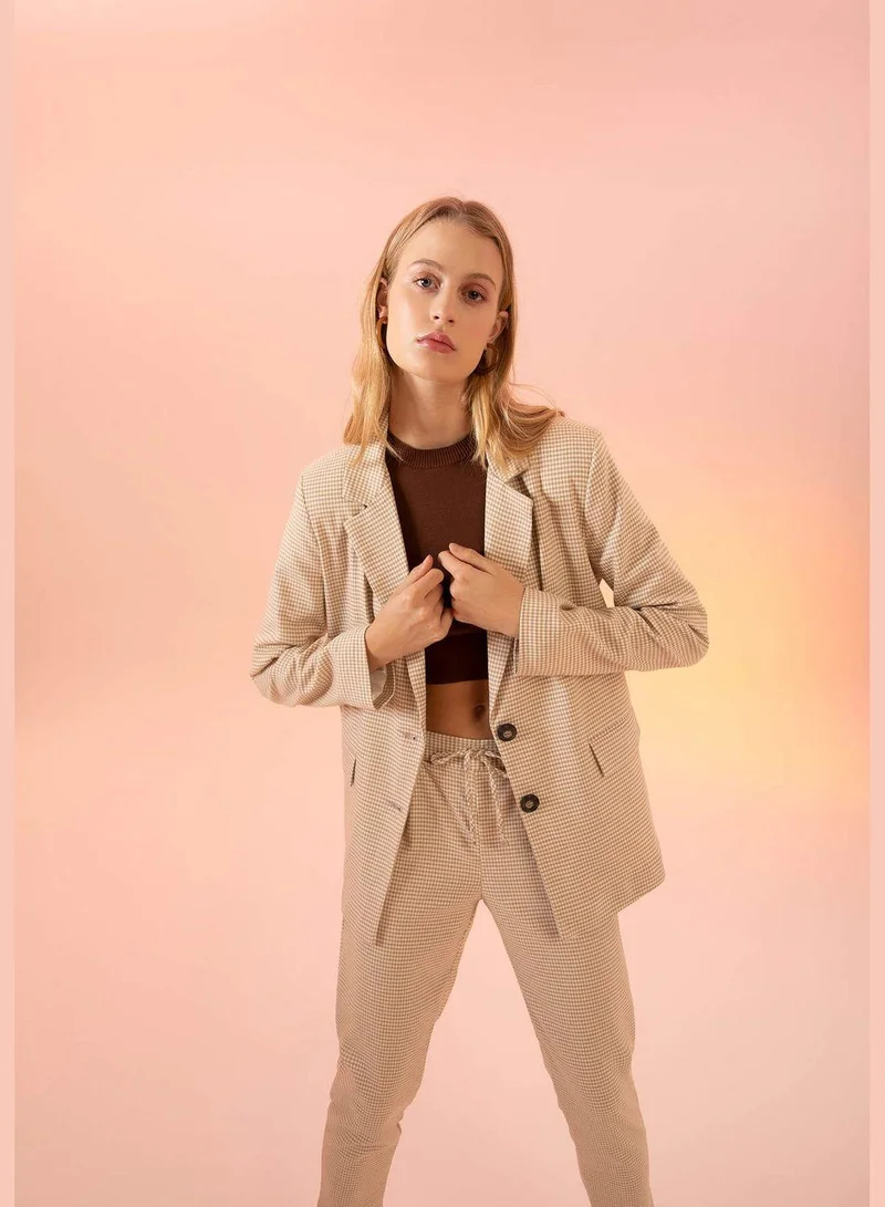 DeFacto Loose Fit Long Sleeve Blazer Jacket
