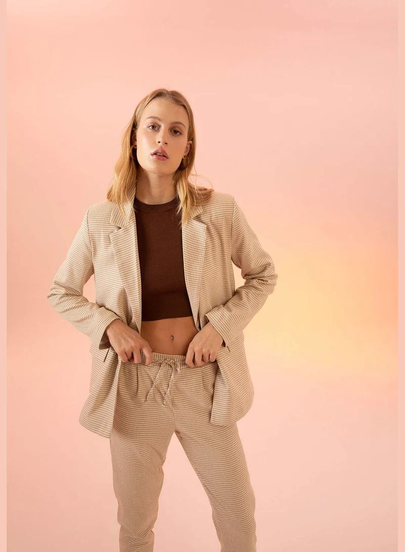 DeFacto Loose Fit Long Sleeve Blazer Jacket
