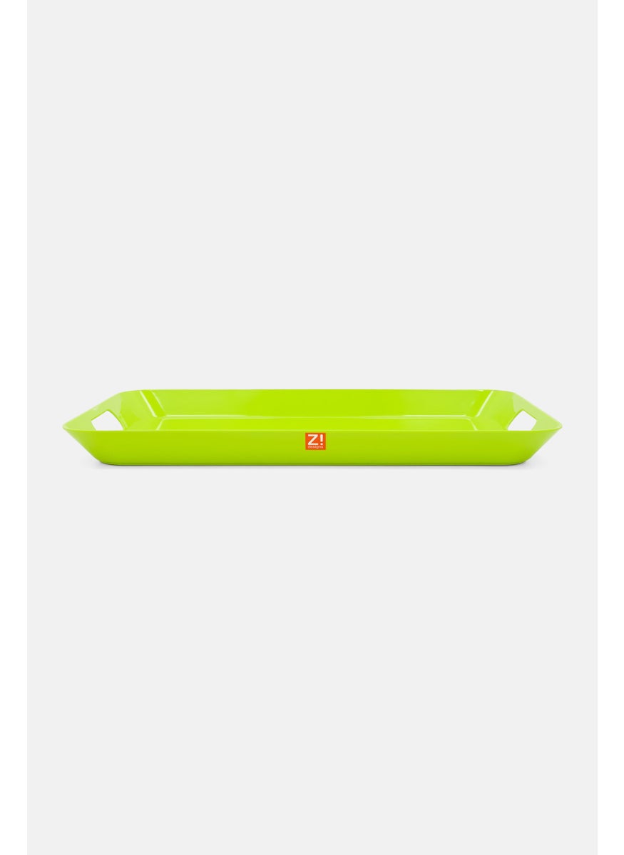 Zak Designs - Rectangular Melamine Serving Tray, Lime Green - Image 1