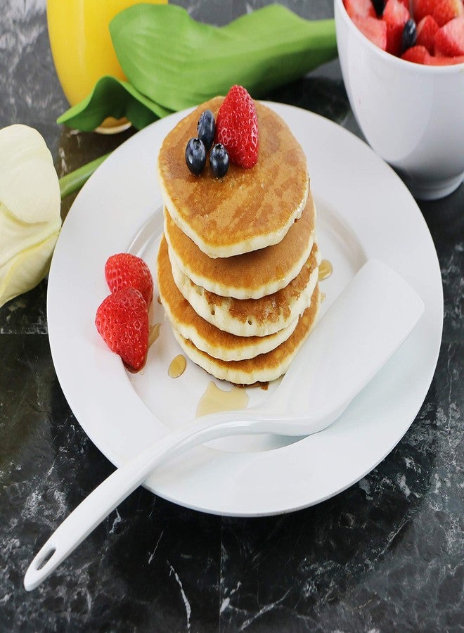 Reston Lloyd 100% Melamine Kitchen Utensil Set, Non Scratching Ladle, Spoon, Slotted Spoon & Spatula, Easy To Hold, Set of 4, White - Image 4