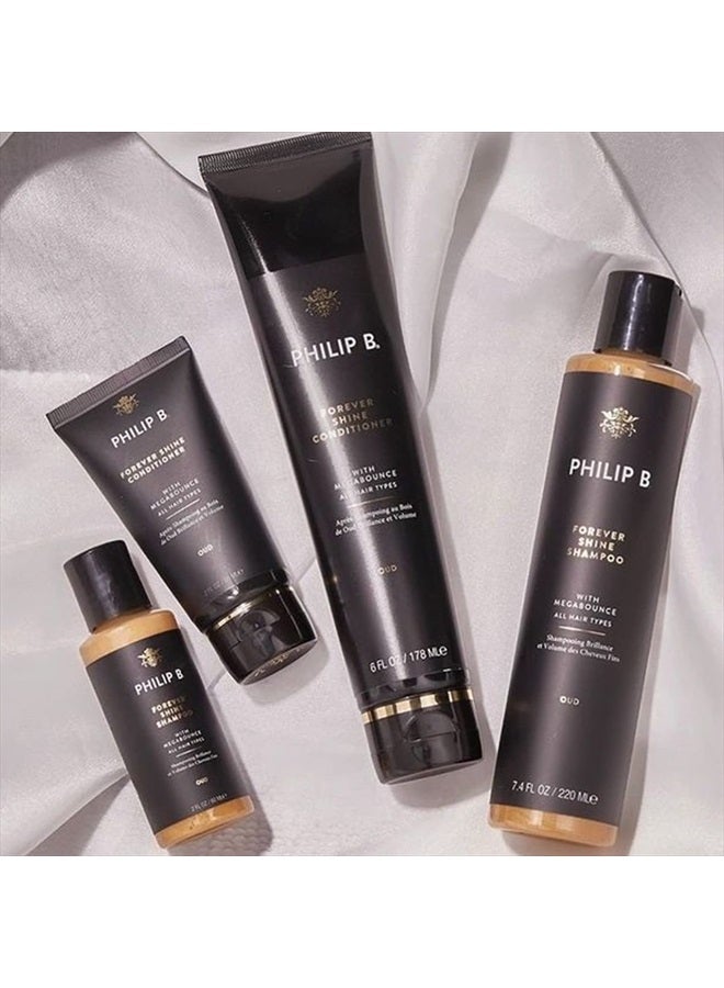 PHILIP B Forever Shine Shampoo 2 oz. (60 ml) | Revives, Defines and De-Frizzes Curls, Uplifting Body and Fullness - Image 3