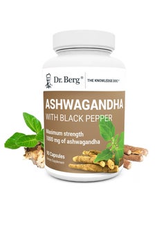 Ashwagandha Capsules 1000mg - Includes Ashwagandha Root with Black Pepper from Bioperine - Ashwagandha Supplements 90 Capsules