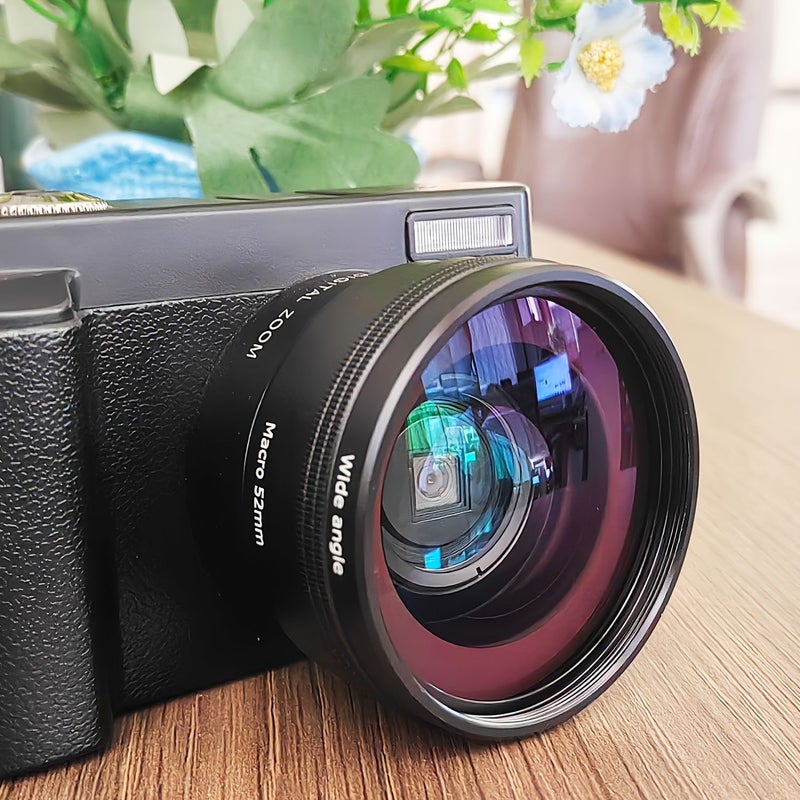 عدسة ماكرو واسعة الزاوية احترافية عالمية لتحويل التكبير بخيط مقاس 49 مم لكاميرات DSLR - Image 3