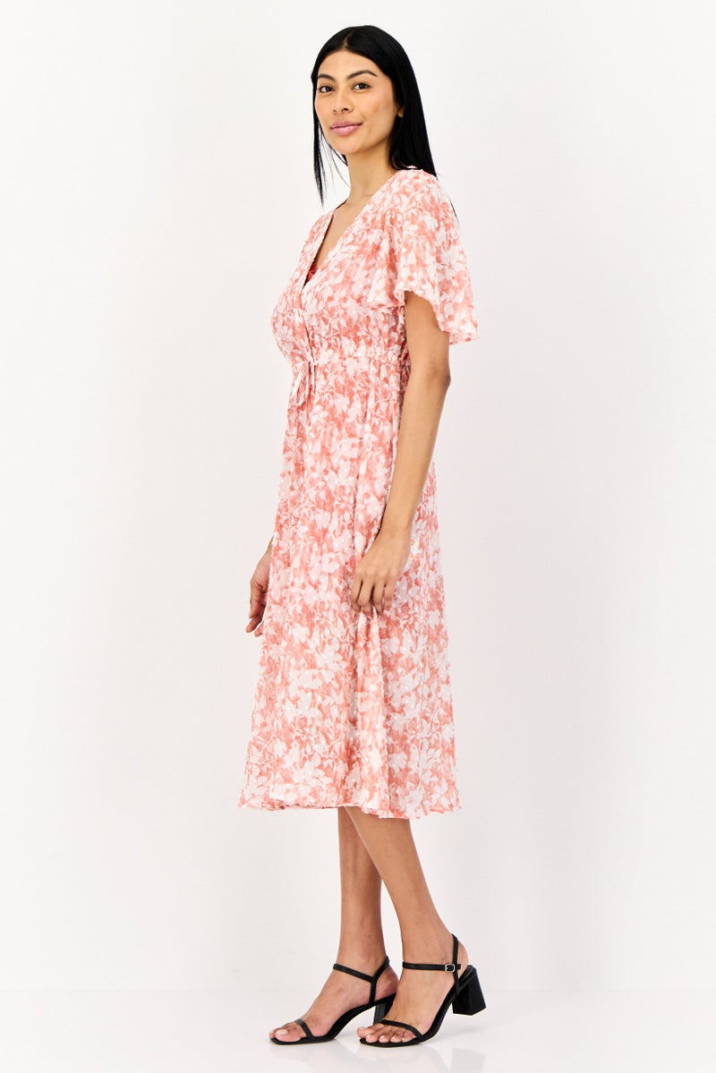 SALSA Women Floral Print Midi Dress, Multicolor - Image 2