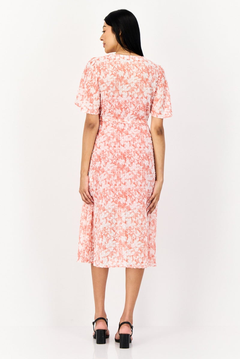 SALSA Women Floral Print Midi Dress, Multicolor - Image 4