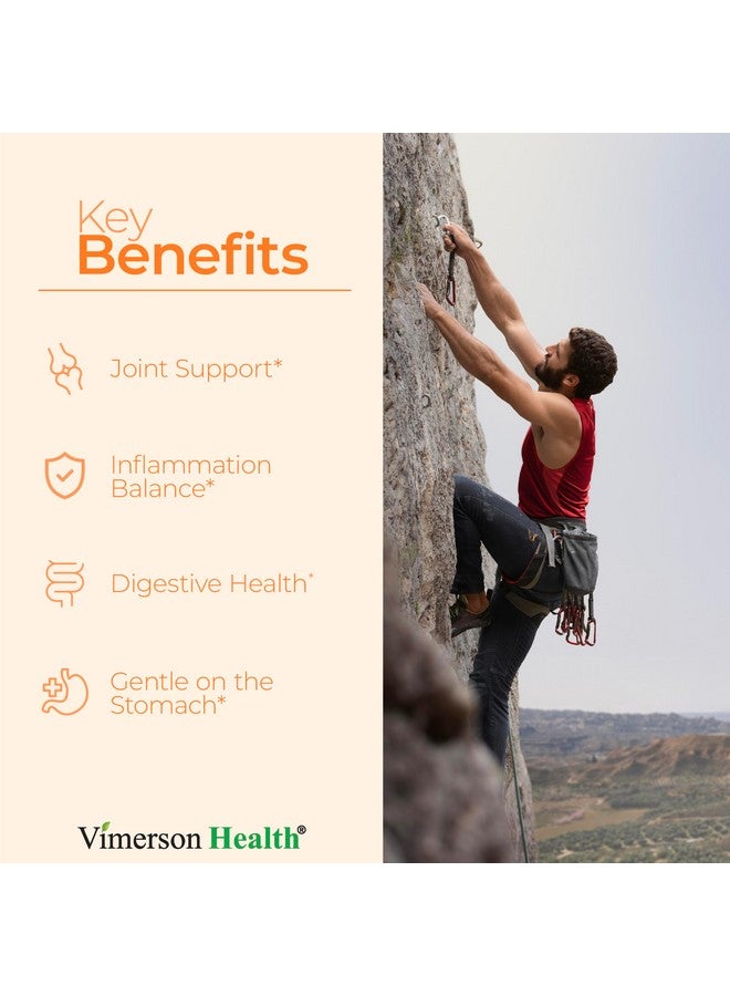 Vimerson Health Turmeric Supplement with 65% Boswellia Extract Capsules - Turmeric Curcumin Supplement 95% Curcuminoids - Boswellia Serrata, Black Pepper, Organic Turmeric and Ginger Root Capsules - 60 Tumeric Caps - Image 2