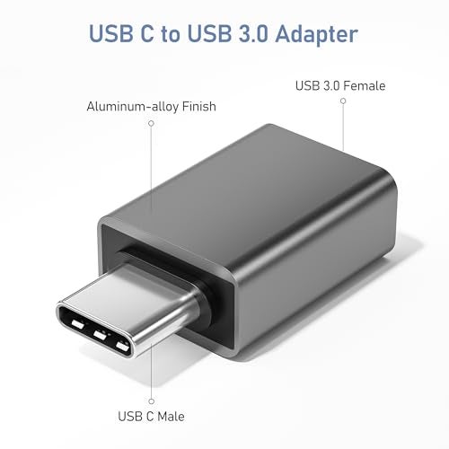 Basesailor محول USB C إلى USB من Basesailor 3 حزمة، ذكر USBC إلى أنثى 3.0 OTG لمحول MacBook Pro/Air، محول Thunderbolt 4 3 من نوع C لأجهزة Apple iPhone 17 16 15، Mac، iPad، Microsoft Surface، Samsung Galaxy S25 S24 - Image 2
